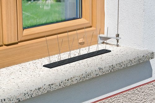WINDHAGER 7120 Vogel- und Taubenabwehr Starter Set Schutz bis 1 m, 36 Spikes Kun