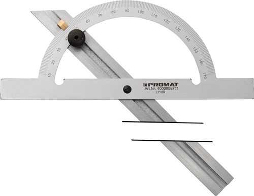 PROMAT Winkelmesser Gradbogen-D. 250 mm Schienenlänge 500 mm