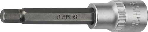 PROMAT  Steckschlüsseleinsatz  1/2 Zoll Innen-6-kant Schlüsselweite 8 mm Länge 1