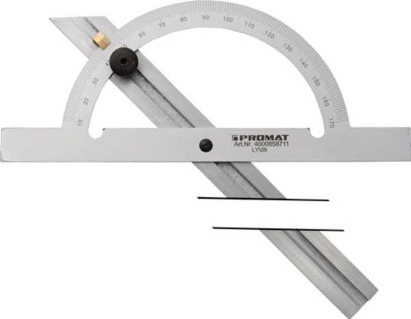 PROMAT Winkelmesser Gradbogen-D. 200 mm Schienenlänge 400 mm
