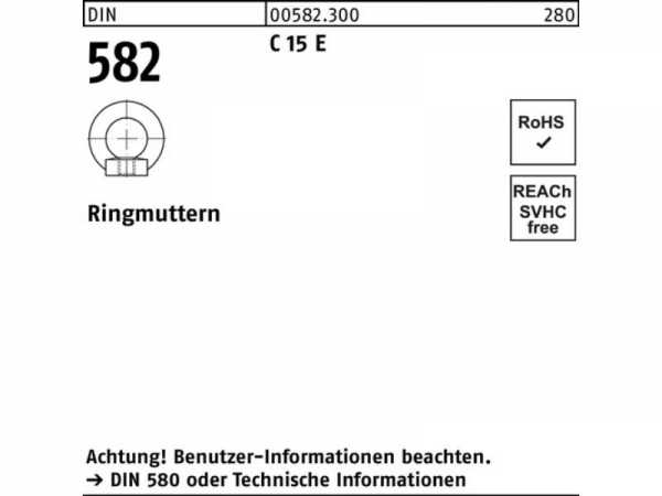 Ringmutter M 33 DIN 582 C 15 E