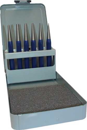 PROMAT Durchtreibersatz 6 teilig 1-2-3-4-5 + Körner-D. 4 mm Metallkassette